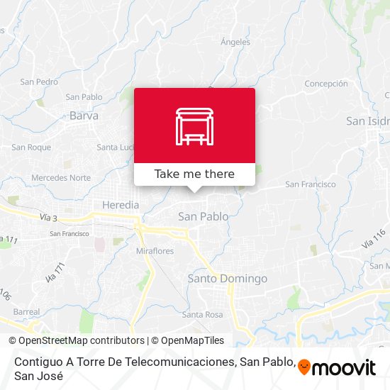 Contiguo A Torre De Telecomunicaciones, San Pablo map