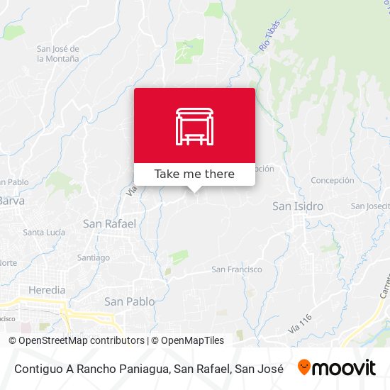 Contiguo A Rancho Paniagua, San Rafael map