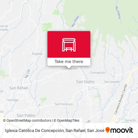 Iglesia Católica De Concepción, San Rafael map