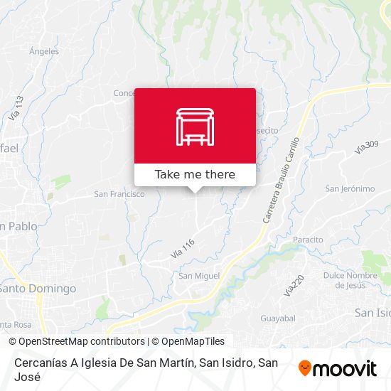 Cercanías A Iglesia De San Martín, San Isidro map
