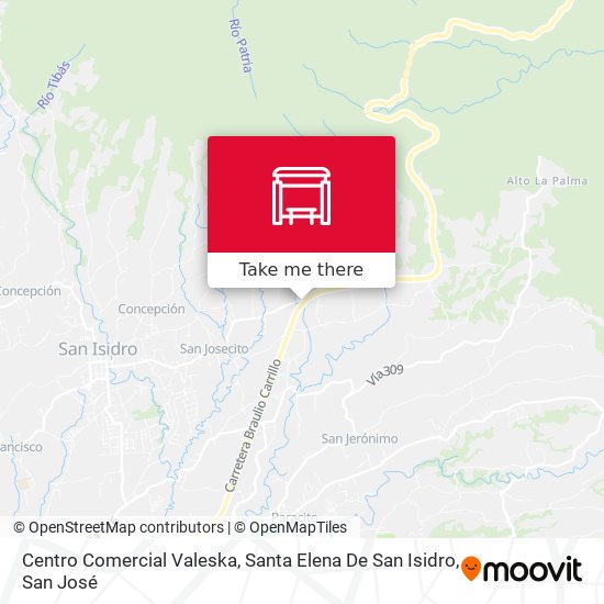 Mapa de Centro Comercial Valeska, Santa Elena De San Isidro