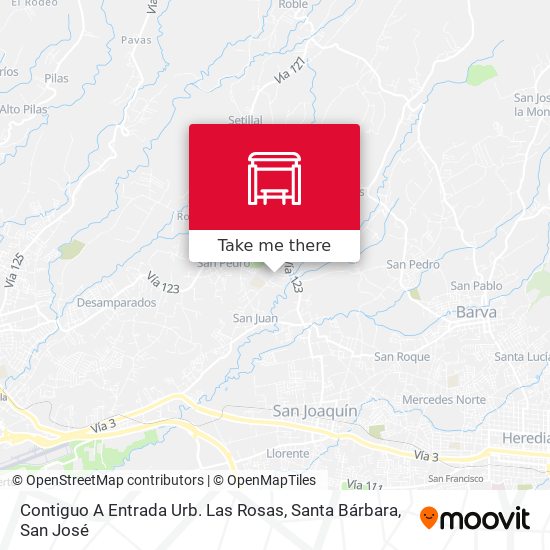 Contiguo A Entrada Urb. Las Rosas, Santa Bárbara map