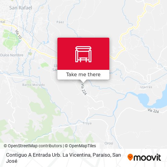 Contiguo A Entrada Urb. La Vicentina, Paraíso map