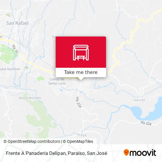 Frente A Panadería Delipan, Paraíso map