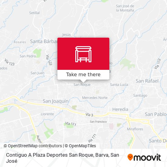Contiguo A Plaza Deportes San Roque, Barva map