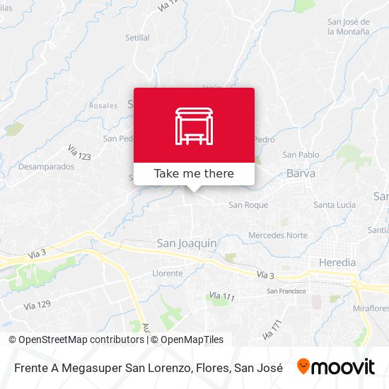 Frente A Megasuper San Lorenzo, Flores map