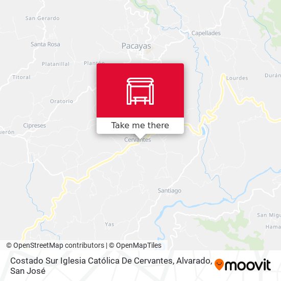 Costado Sur Iglesia Católica De Cervantes, Alvarado map