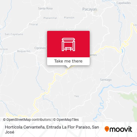 Hortícola Cervanteña, Entrada La Flor Paraíso map