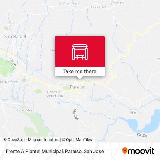 Mapa de Frente A Plantel Municipal, Paraíso
