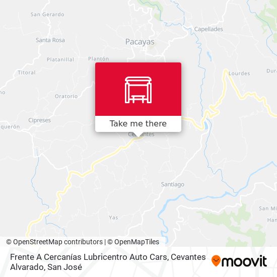 Mapa de Frente A Cercanías Lubricentro Auto Cars, Cevantes Alvarado