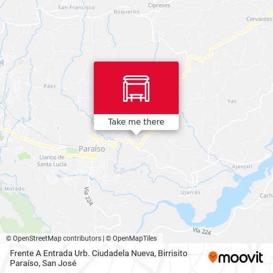 Frente A Entrada Urb. Ciudadela Nueva, Birrisito Paraíso map