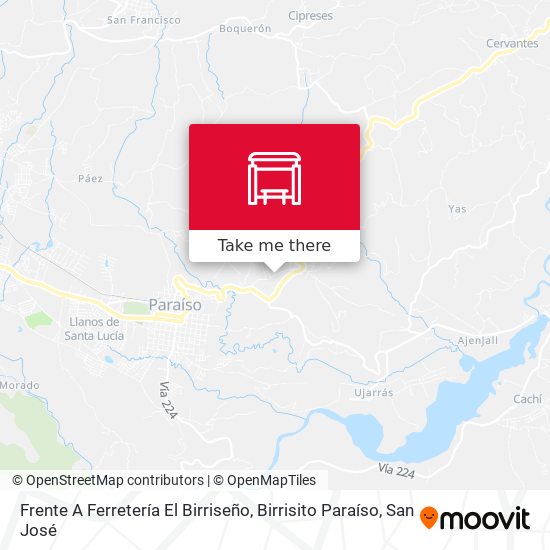 Mapa de Frente A Ferretería El Birriseño, Birrisito Paraíso