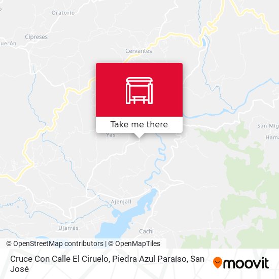 Mapa de Cruce Con Calle El Ciruelo, Piedra Azul Paraíso