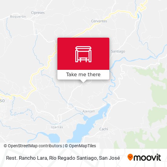 Mapa de Rest. Rancho Lara, Río Regado Santiago