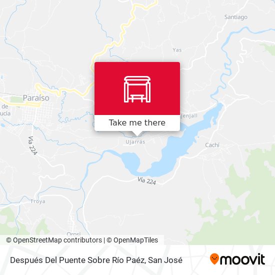 Después Del Puente Sobre Río Paéz map