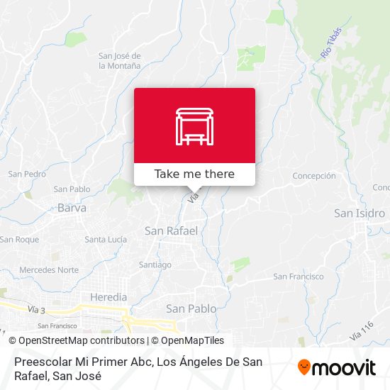 Preescolar Mi Primer Abc, Los Ángeles De San Rafael map