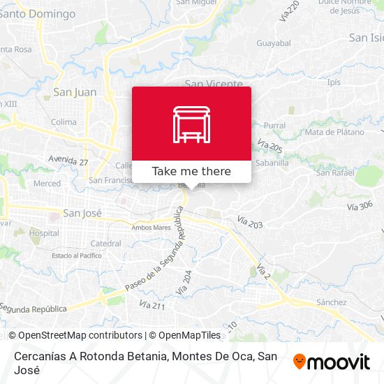 Cercanías A Rotonda Betania, Montes De Oca map
