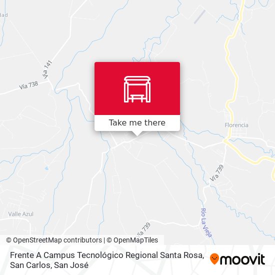 Frente A Campus Tecnológico Regional Santa Rosa, San Carlos map