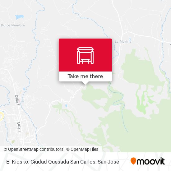 Mapa de El Kiosko, Ciudad Quesada San Carlos
