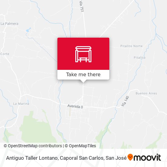 Mapa de Antiguo Taller Lontano, Caporal San Carlos