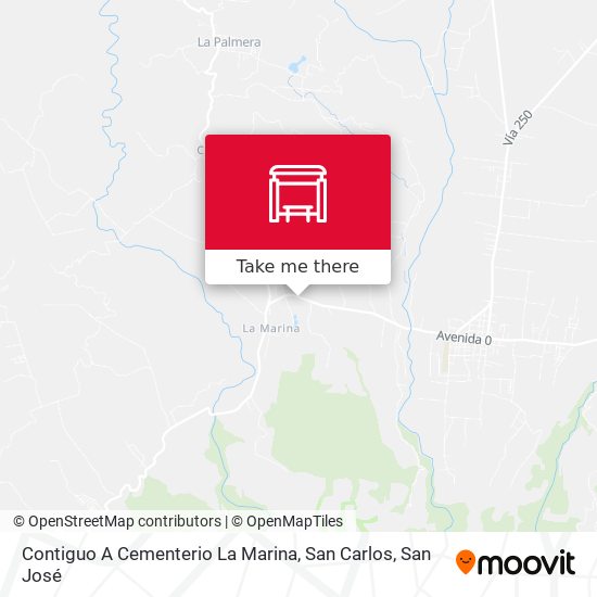Mapa de Contiguo A Cementerio La Marina, San Carlos