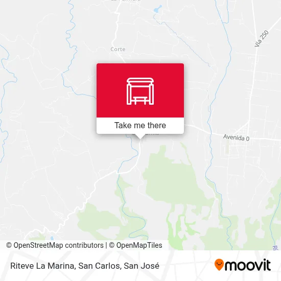 Riteve La Marina, San Carlos map