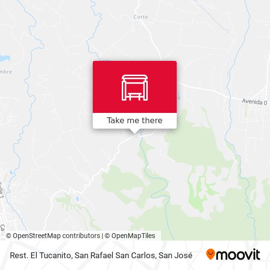 Mapa de Rest. El Tucanito, San Rafael San Carlos