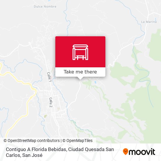 Contiguo A Florida Bebidas, Ciudad Quesada San Carlos map