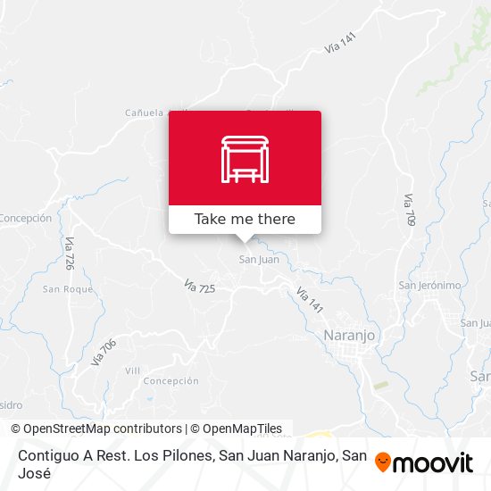 Contiguo A Rest. Los Pilones, San Juan Naranjo map