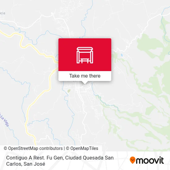 Contiguo A Rest. Fu Gen, Ciudad Quesada San Carlos map