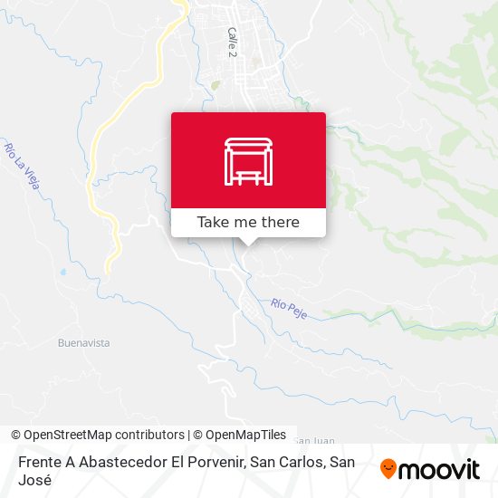 Frente A Abastecedor El Porvenir, San Carlos map