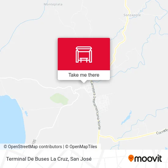 Terminal De Buses La Cruz map
