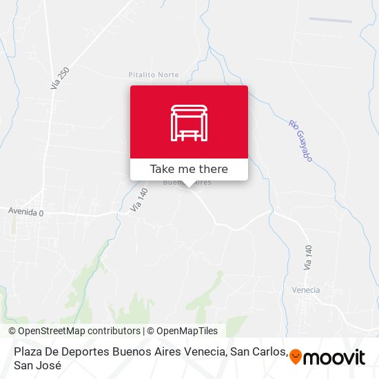 Plaza De Deportes Buenos Aires Venecia, San Carlos map