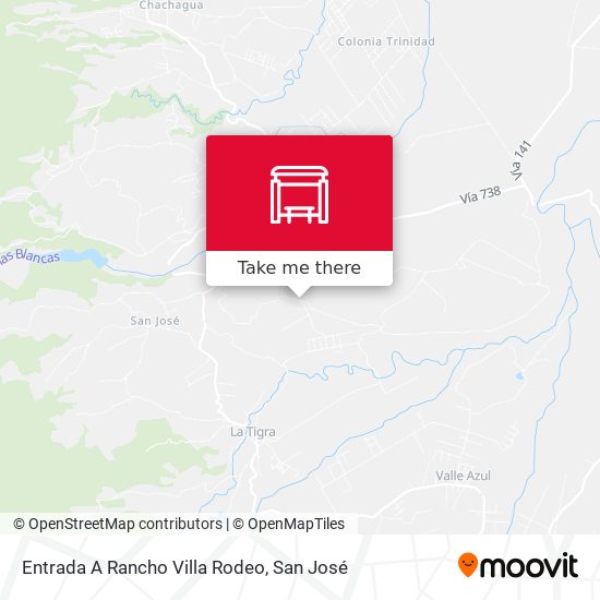 Entrada A Rancho Villa Rodeo map