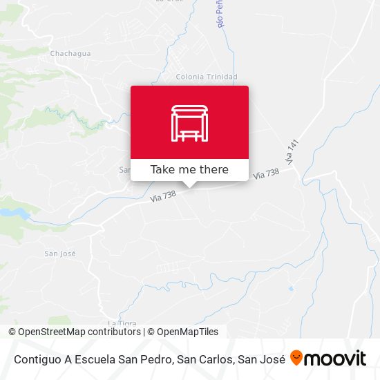 Contiguo A Escuela San Pedro, San Carlos map