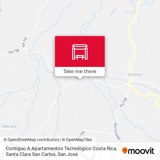 Contiguo A Apartamentos Tecnológico Costa Rica, Santa Clara San Carlos map