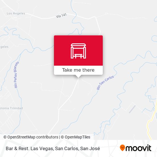 Mapa de Bar & Rest. Las Vegas, San Carlos