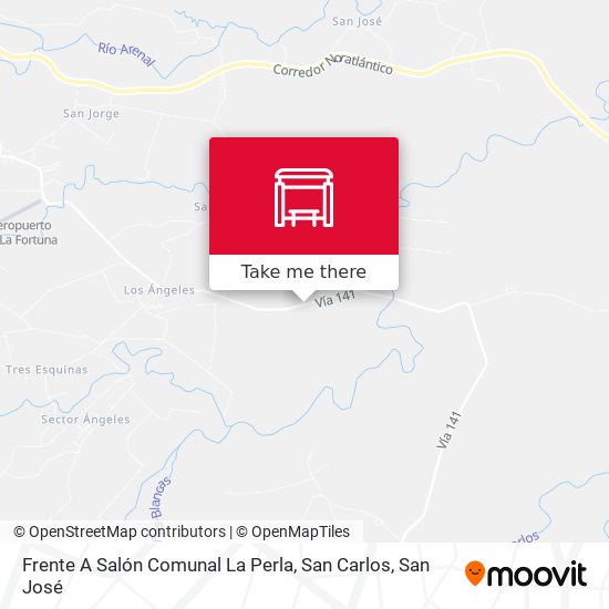 Mapa de Frente A Salón Comunal La Perla, San Carlos