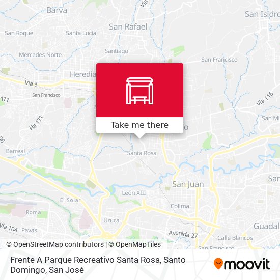 Frente A Parque Recreativo Santa Rosa, Santo Domingo map