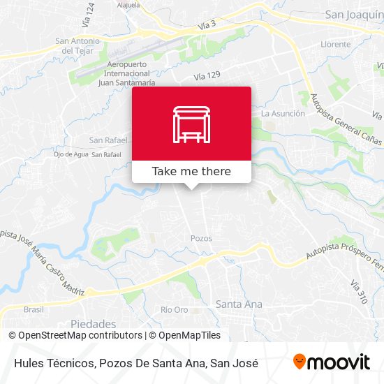 Hules Técnicos, Pozos De Santa Ana map