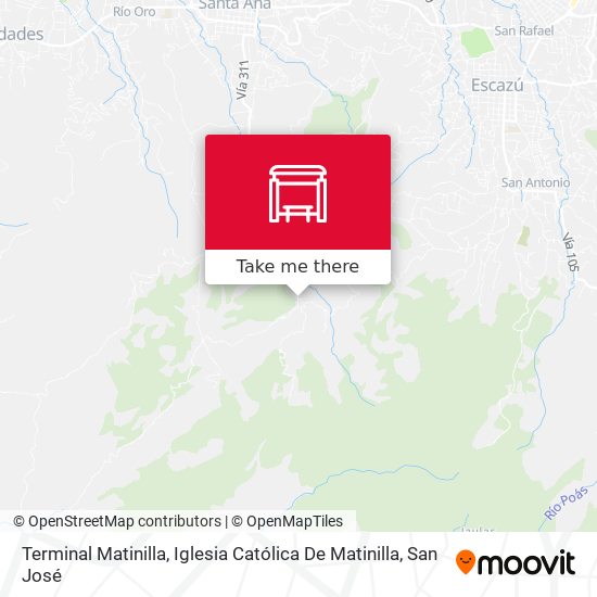 Terminal Matinilla, Iglesia Católica De Matinilla map