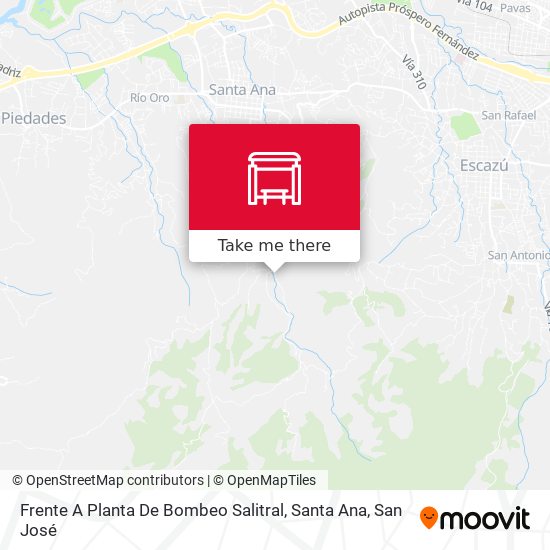 Mapa de Frente A Planta De Bombeo Salitral, Santa Ana