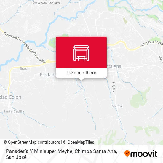 Panadería Y Minisuper Meyhe, Chimba Santa Ana map