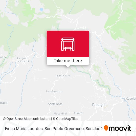Finca María Lourdes, San Pablo Oreamuno map