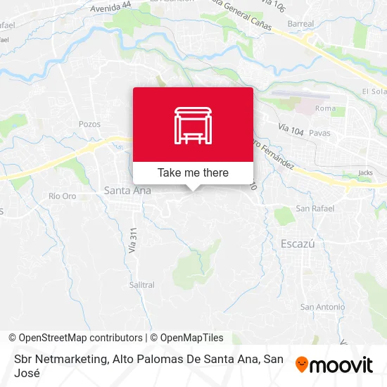 Sbr Netmarketing, Alto Palomas De Santa Ana map