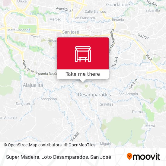 Super Madeira, Loto Desamparados map