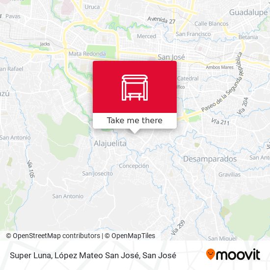 Mapa de Super Luna, López Mateo San José