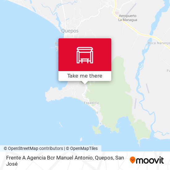 Frente A Agencia Bcr Manuel Antonio, Quepos map