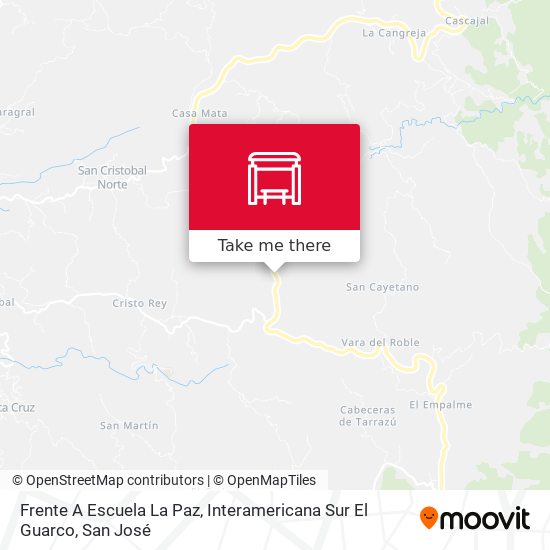 Frente A Escuela La Paz, Interamericana Sur El Guarco map