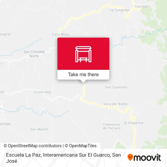 Escuela La Paz, Interamericana Sur El Guarco map